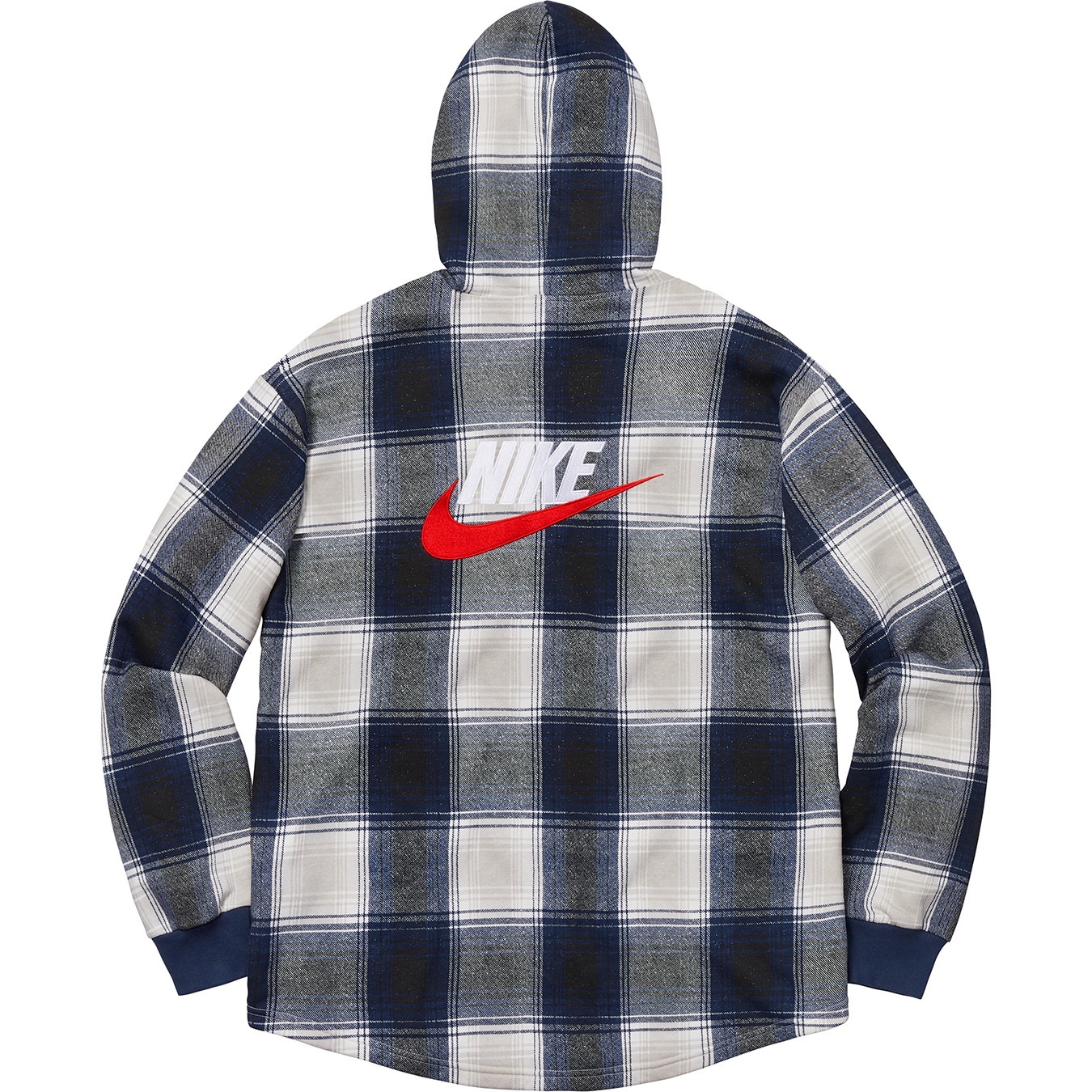 Supreme®/Nike® Plaid Hooded Sweatshirt view 5